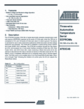 DataSheet AT93C46 Automotive pdf